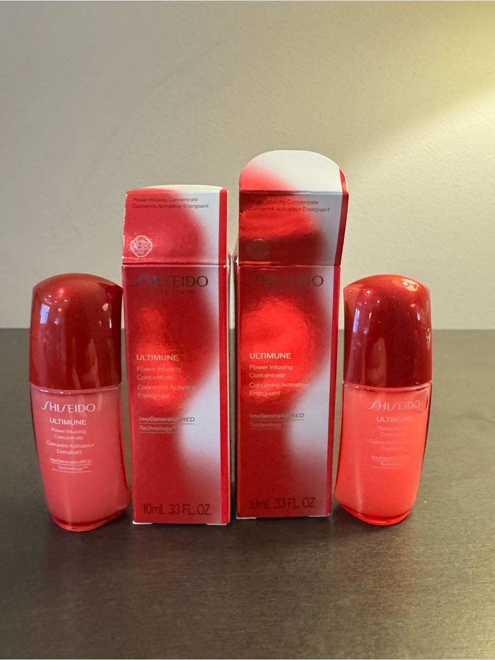 Shiseido Ultimune Power Infusing Concentrate 10 ml .33 oz Travel Size NIB X2